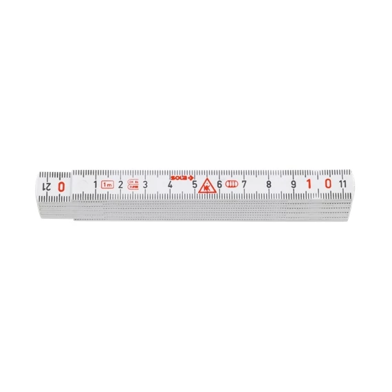 Sola HKM 1/10W műanyag mérővessző 1m fehér, EK-osztály 3  (r)